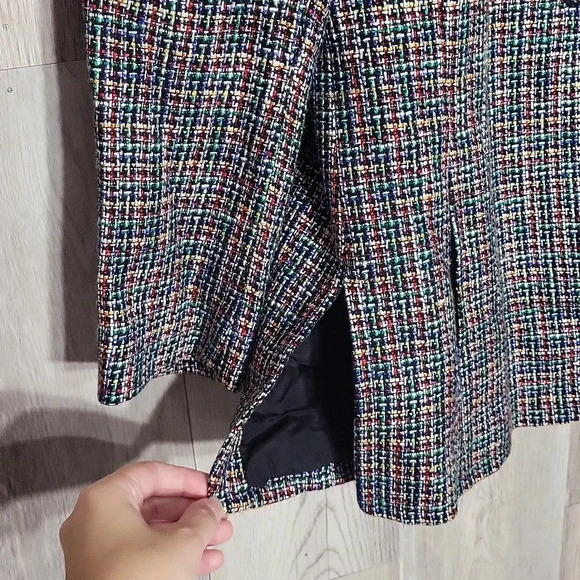 🛍Liz Claiborne Vintage Tweed Speckled Multicolored Lined Blazer Womens Size 10 - Picture 6 of 7